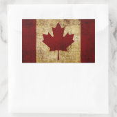 Vlag van Canada / geroosterd Rechthoekige Sticker (Tas)