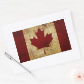 Vlag van Canada / geroosterd Rechthoekige Sticker (Envelop)