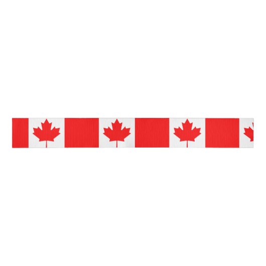 Vlag van Canada Grosgrain Lint (Voorkant)