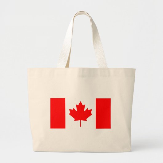 Vlag van Canada Grote Tote Bag (Voorkant)