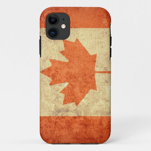 Vlag van Canada - Grunge Case-Mate iPhone Case (Achterkant)