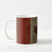 Vlag van Canada / Grunge... Koffiemok (Links)