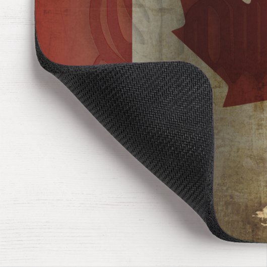 Vlag van Canada / Grunge... Muismat (Hoek)