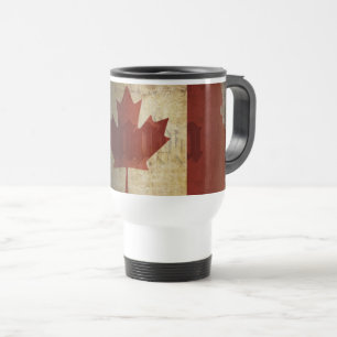 Vlag van Canada / Grunge... Reisbeker