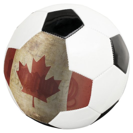 Vlag van Canada / Grunge... Voetbal (Drie kwart)