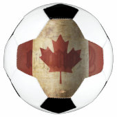 Vlag van Canada / Grunge... Voetbal (Voorkant)