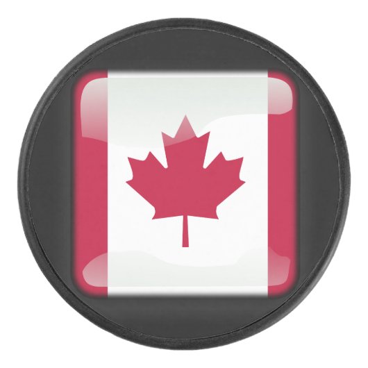 Vlag van Canada Hockey Puck (Voorkant)