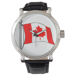 Vlag van Canada Horloge