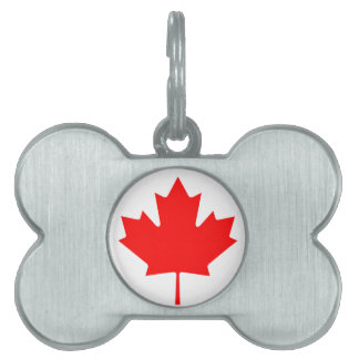 Vlag van Canada Huisdieren Naamplaatje