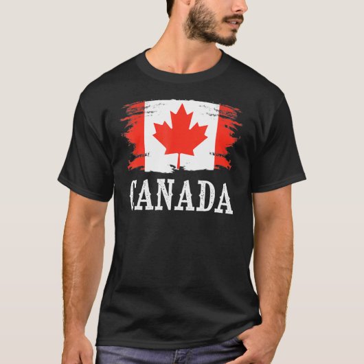 vlag van Canada Ik hou van Canada T-shirt (Voorkant)