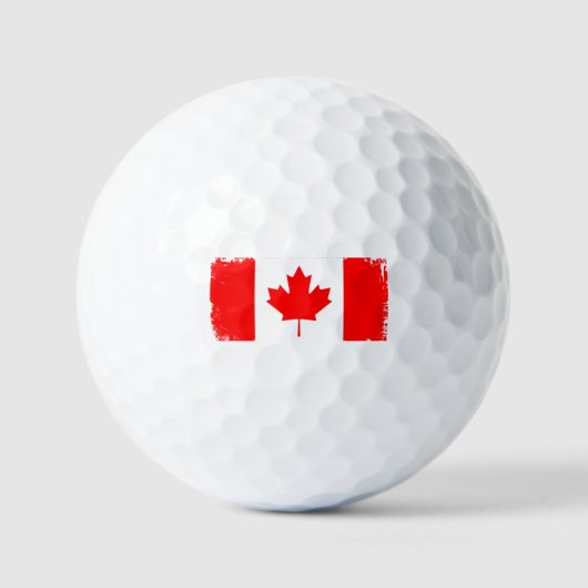 Vlag van Canada in distressed staat Golfballen (Voorkant)