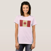 Vlag van Canada in nood T-shirt (Voorkant volledig)