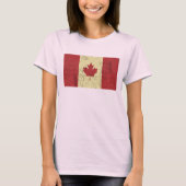 Vlag van Canada in nood T-shirt (Voorkant)