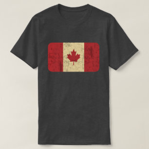 Vlag van Canada in nood T-shirt