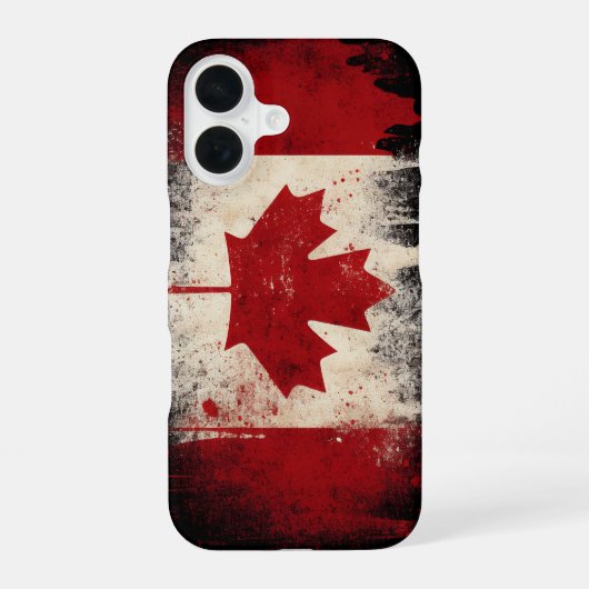 Vlag van Canada iPhone 16 Hoesje (Achterkant)