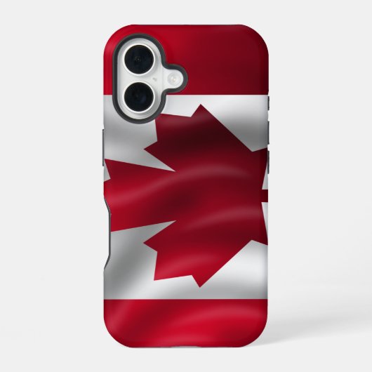 Vlag van Canada iPhone 16 Hoesje (Achterkant)