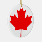 Vlag van Canada Keramisch Ornament (Rechts)