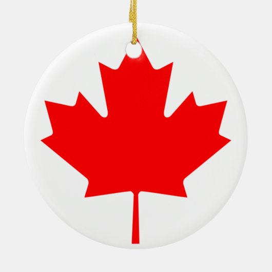 Vlag van Canada Keramisch Ornament (Achterkant)