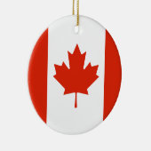Vlag van Canada Keramisch Ornament (Rechts)