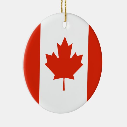 Vlag van Canada Keramisch Ornament (Rechts)