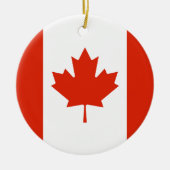 Vlag van Canada Keramisch Ornament (Voorkant)