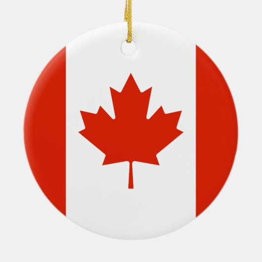 Vlag van Canada Keramisch Ornament (Achterkant)