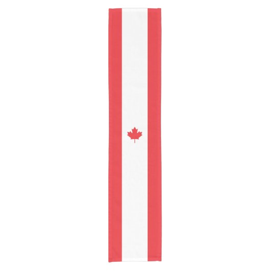 Vlag van Canada Korte Tafelloper (Voorkant)