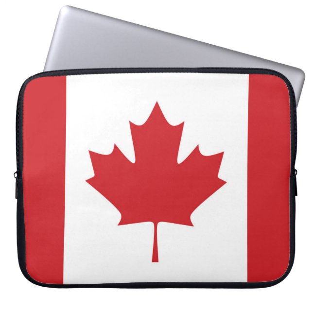 Vlag van Canada Laptop Sleeve (Voorkant)