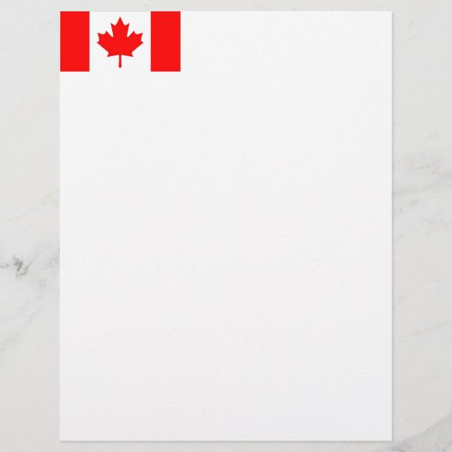 Vlag van Canada Letterhead (Voorkant)