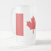 Vlag van Canada Matglas Bierpul (Voorkant links)