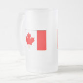 Vlag van Canada Matglas Bierpul (Voorkant links)