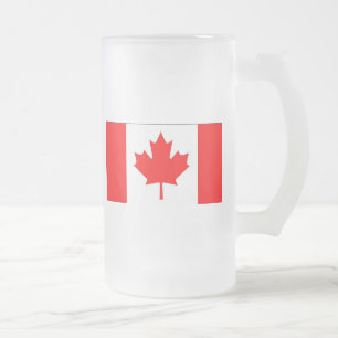 Vlag van Canada Matglas Bierpul