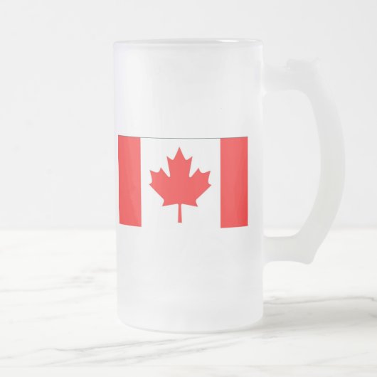 Vlag van Canada Matglas Bierpul (Rechts)