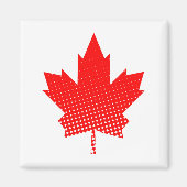 Vlag van Canada met halftoon-effect Magneet (Voorkant)