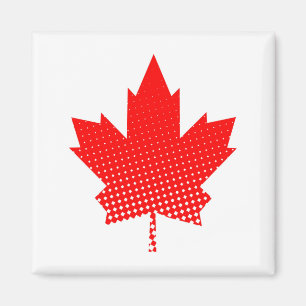 Vlag van Canada met halftoon-effect Magneet