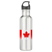 Vlag van Canada met halftoon-effect Waterfles (Voorkant)