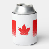 Vlag van Canada met halftooneffect Blikjeskoeler (Blikje Voorkant)