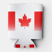 Vlag van Canada met halftooneffect Blikjeskoeler (Voorkant)