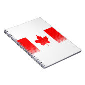 Vlag van Canada met halftooneffect Notitieboek (Rechterzijde)