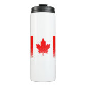 Vlag van Canada met halftooneffect Thermosbeker (Voorkant)