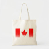 Vlag van Canada met halftooneffect Tote Bag (Voorkant)