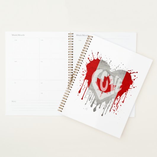 Vlag van Canada met liefde Planner (Display)