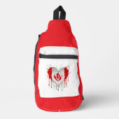 Vlag van Canada met liefde Sling Bag (Voorkant)