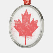 Vlag van Canada Metalen Ornament (Links)
