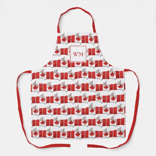 VLAG VAN CANADA | Monogram | Canadees Schort (Voorkant)