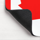 Vlag van Canada Mousepad Muismat (Hoek)