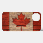 vlag van Canada — Ontwerp van verhard hout Case-Mate iPhone Case (Achterkant (horizontaal))