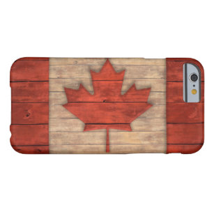  vlag van Canada — Ontwerp van verhard hout Barely There iPhone 6 Hoesje