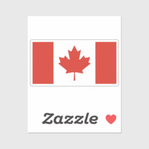 Vlag van Canada op maat gesneden Sticker
