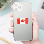 Vlag van Canada op maat gesneden Sticker (Telefoon)
